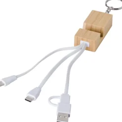 Kabel do ładowania, stojak na telefon / Brązowy V1690-16