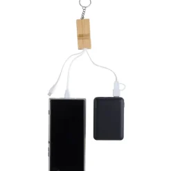 Kabel do ładowania, stojak na telefon / Brązowy V1690-16