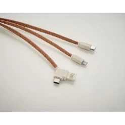 Kabel do ładowania 3 w 1 korek / Beżowy MO6812-13