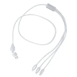 Kabel do ładowania z aluminium z recyklingu / Srebrny VA620-32