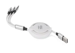 Kabel USB 3 W 1 BALJO / Biały 09151-01