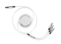 Kabel USB 3 W 1 BALJO / Biały 09151-01
