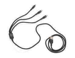 Kabel USB 3 w 1 FAST / Czarny 09156-02
