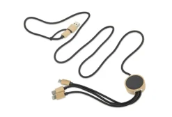 Kabel USB 4 w 1 GLOWIK / Czarny 09187-02