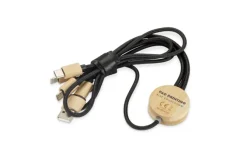 Kabel USB 4 w 1 GLOWIK / Czarny 09187-02