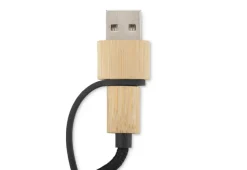 Kabel USB 4 w 1 GLOWIK / Czarny 09187-02