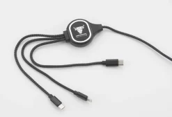 Kabel USB 3 w 1 LUX / Czarny 09119-02