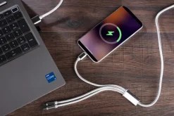 Kabel USB 3 w 1 TALA / Srebrny 09071-00