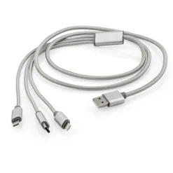 Kabel USB 3 w 1 TALA / Srebrny 09071-00