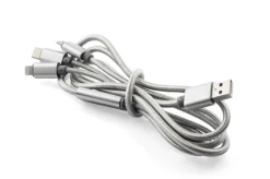 Kabel USB 3 w 1 TALA / Srebrny 09071-00