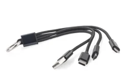 Kabel USB 3 w 1 TAUS / Czarny 09106-02