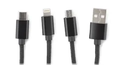 Kabel USB 3 w 1 TAUS / Czarny 09106-02