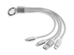 Kabel USB 3 w 1 TAUS / Srebrny 09106-00