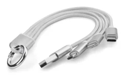 Kabel USB 3 w 1 TAUS / Srebrny 09106-00