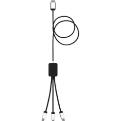 Kabel z podświetlonym logo 3w1 - SCX.design C17 / Czarny 2PX00390