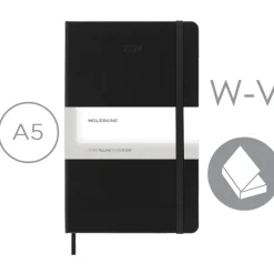 Kalendarz MOLESKINE / Czarny VM397-03/2024