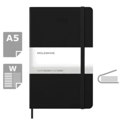 Kalendarz MOLESKINE / Czarny VM399-03/2025