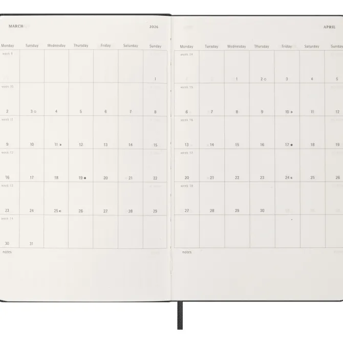 Kalendarz MOLESKINE / Czarny VM394-03/2027