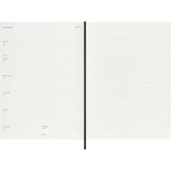 Kalendarz MOLESKINE / Czarny VM396-03/2025