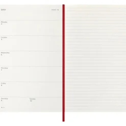 Kalendarz MOLESKINE / Czerwony VM398-05/2026