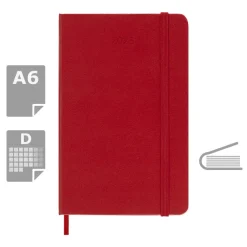 Kalendarz MOLESKINE / Czerwony VM292-05/2025