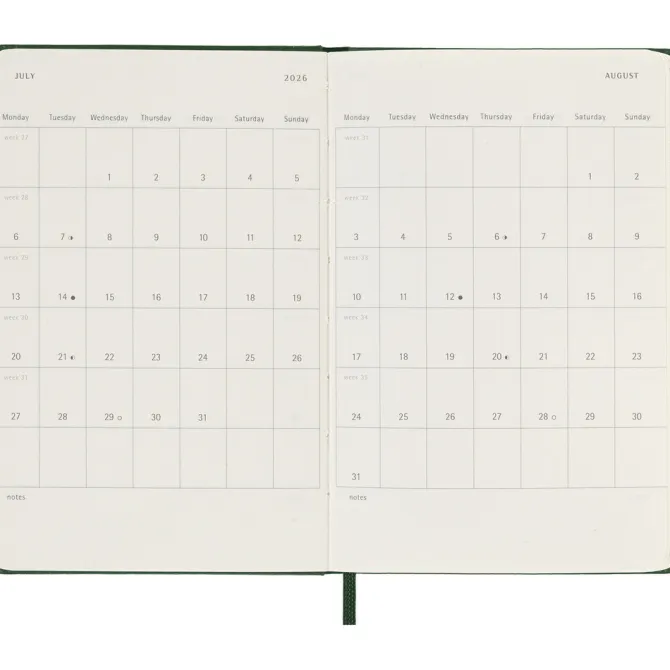 Kalendarz MOLESKINE / Khaki VM292-25/2026