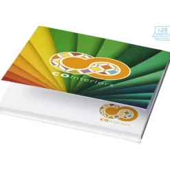 Karteczki samoprzylepne Sticky-Mate® 75x75mm w miękkiej okładce / Biały 21098001