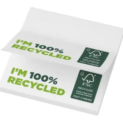 Karteczki samoprzylepne z recyklingu o wymiarach 75 x 75 mm Sticky-Mate® / Biały 21286014