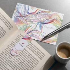 Kartka pocztowa z zakładką do książek LIBRO Pierre Cardin / Biały B4613000IP306