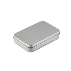 Karty do gry, metalowe pudełko / Srebrny mat MO7529-16