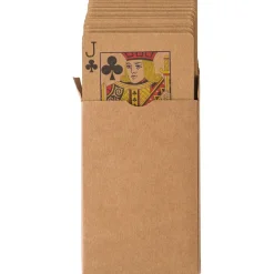 Karty do gry z papieru z recyklingu / Brązowy V8306-16