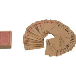 Karty do gry z papieru z recyklingu / Brązowy V2224-16