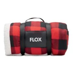 Koc polarowy sherpa RPET / Czerwony MO2394-05