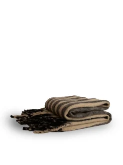Koc Throw Edien, czarny/beżowy / Czarny 5219800401-00--00