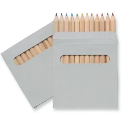 Komplet 12 kredek w pudełku / Brązowy IT1047-01