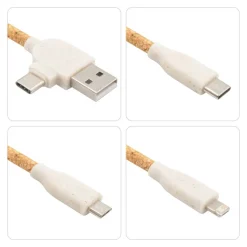 Korkowy kabel do ładowania B'RIGHT | Brent / Neutralny V0048-00