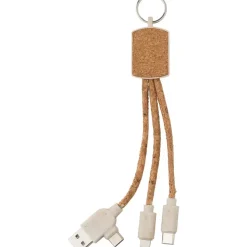 Korkowy kabel do ładowania / Brązowy V1688-16
