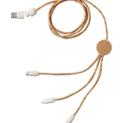 Korkowy kabel do ładowania / Brązowy V1682-16