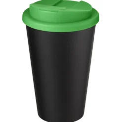 Kubek Americano® Eco z recyklingu o pojemności 350 ml z pokrywą odporną na zalanie / Zielony 21042561