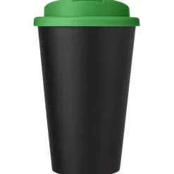 Kubek Americano® Eco z recyklingu o pojemności 350 ml z pokrywą odporną na zalanie / Zielony 21042561