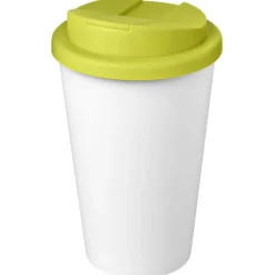 Kubek Americano® Eco z recyklingu o pojemności 350 ml z pokrywą odporną na zalanie / Średnioniebieski 21042591
