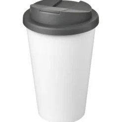 Kubek Americano® Eco z recyklingu o pojemności 350 ml z pokrywą odporną na zalanie / Fioletowy 21042537