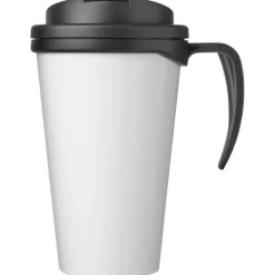 Kubek Brite-Americano® 350 ml z wieczkiem zapobiegającym rozchlapaniu / Czarny błyszczący 21042000