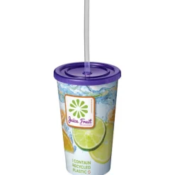 Kubek Brite-Americano® z podwójną ścianką o pojemności 350 ml / Fioletowy 21002707