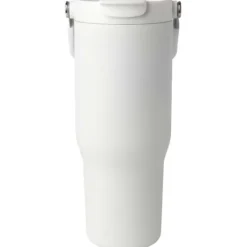 Kubek Bronx o pojemności 900 ml, z izolacją próżniową, wykonany ze recyklingowanej stali nierdzewnej z certyfikatem RCS i z miedzi, z wielofukncyjną zakrętką / Biały 10086401