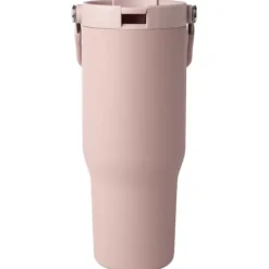 Kubek Bronx o pojemności 900 ml, z izolacją próżniową, wykonany ze recyklingowanej stali nierdzewnej z certyfikatem RCS i z miedzi, z wielofukncyjną zakrętką / Dusty Pink 10086440