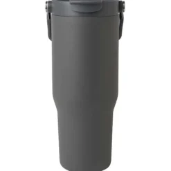Kubek Bronx o pojemności 900 ml, z izolacją próżniową, wykonany ze recyklingowanej stali nierdzewnej z certyfikatem RCS i z miedzi, z wielofukncyjną zakrętką / Szary 10086482