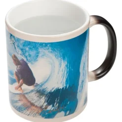 Kubek ceramiczny do sublimacji zmieniający kolor SIRMIONE 300 ml / Czerwony 343805