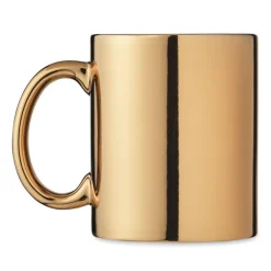 Kubek ceramiczny metaliczny / Matowy złoty MO6607-98