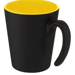 Kubek ceramiczny Oli o pojemności 360 ml z uchwytem / Zielony 10068761
